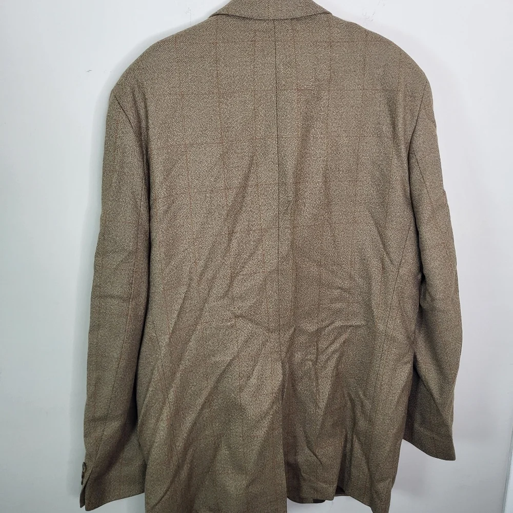 Chaps Ralph Lauren Vintage Men's Tan Wool Blazer Sz 41 L